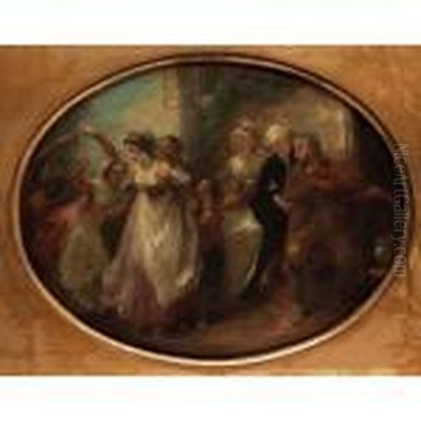 Merrymaking; Music Oil Painting by Thomas Stothard