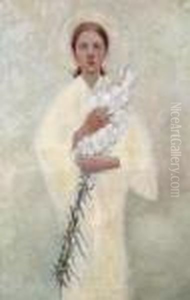 Purity Oil Painting by Edward William Stott