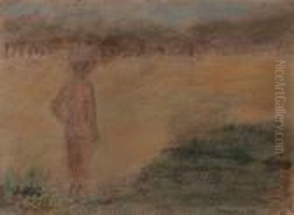 Study For 'a Summers Evening.' Oil Painting by Edward William Stott