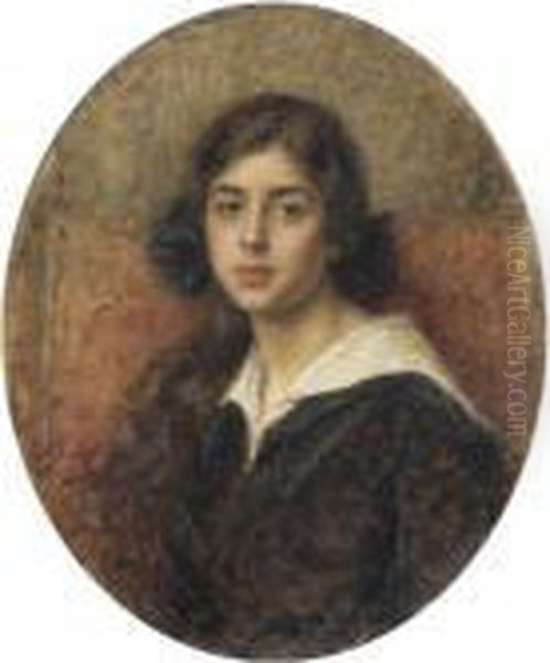 Ritratto Di Fanciullo Oil Painting by Carlo Stragliati