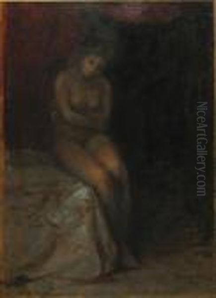 Nud Oil Painting by Ipolit Strambu