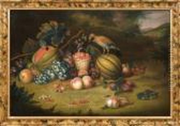 Natura Morta Con Frutta Oil Painting by Tobias Stranover