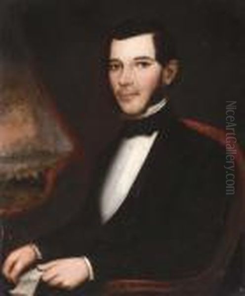 Portrait Of Samuel Rittenhouse Oil Painting by Robert Street