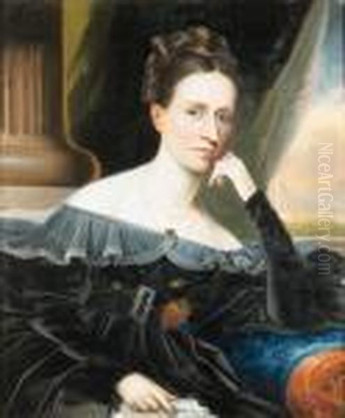 A Portrait Of A Lady Oil Painting by Robert Street