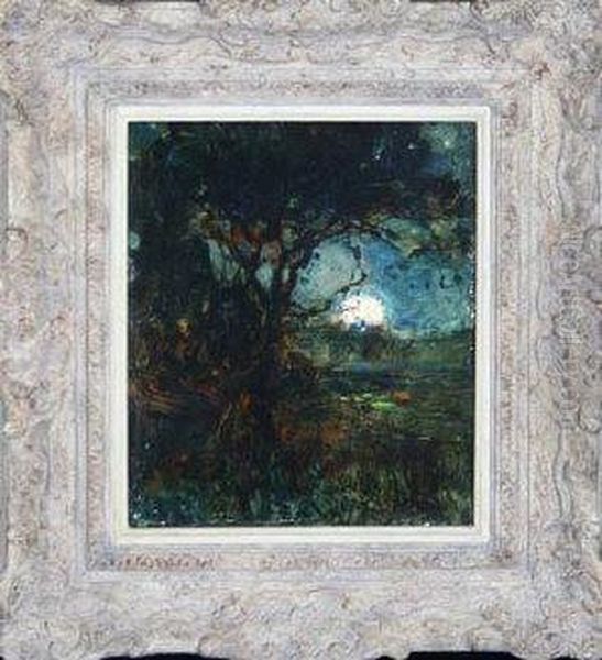 Moonrise Oil Painting by Philip Eustace Stretton