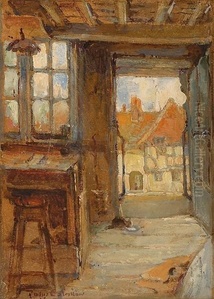 The Open Door. Oil Painting by Philip Eustace Stretton