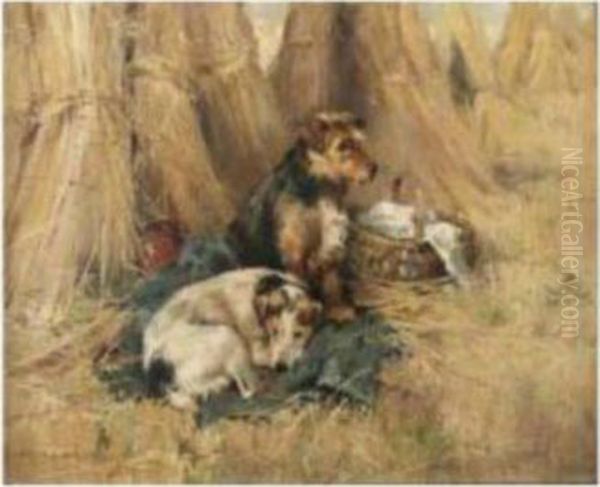 The Harvester's Companions Oil Painting by Philip Eustace Stretton