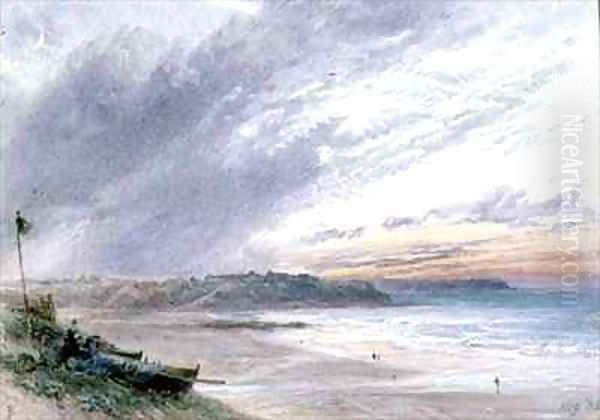 Sky Oil Painting by Myles Birket Foster