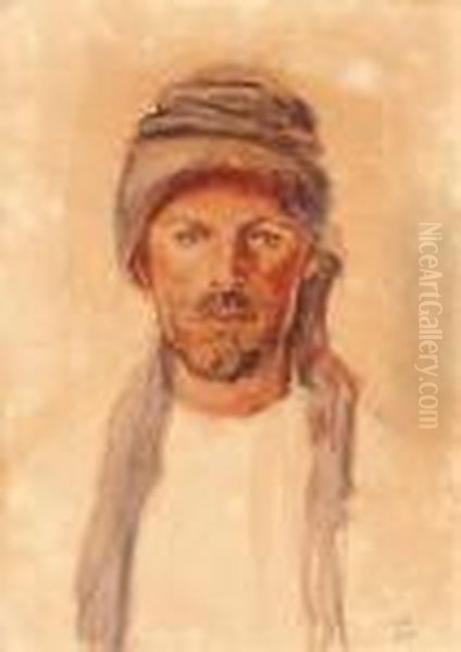 Bedouin Oil Painting by Hermann Struck