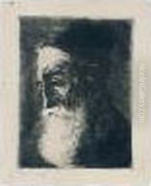 Portrait Of An Old Jew Oil Painting by Hermann Struck