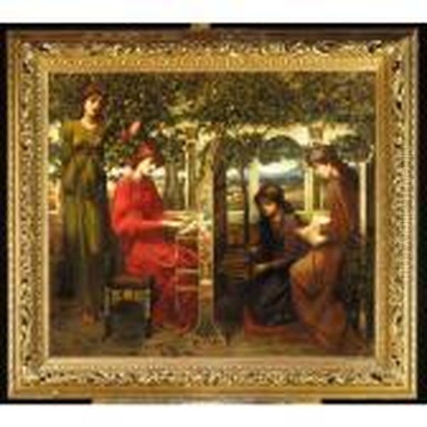 Summer Songs Oil Painting by John Melhuish Strudwick