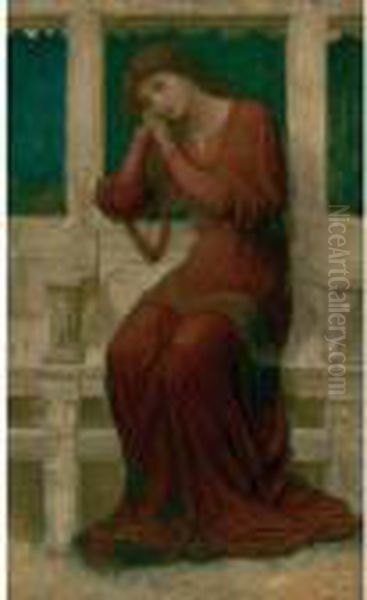 When Sorrow Comes In Summer Oil Painting by John Melhuish Strudwick