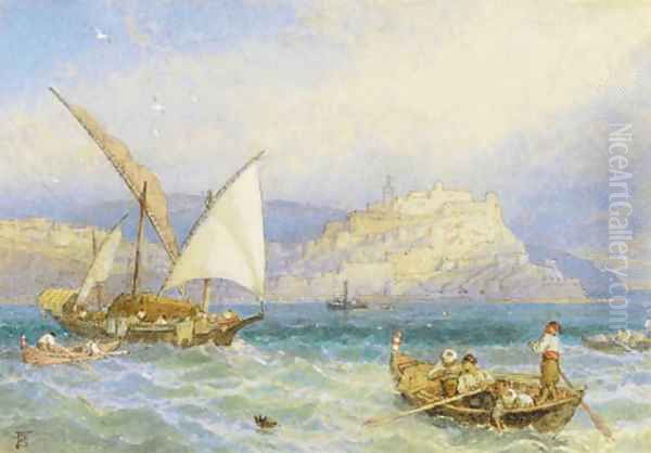 Ibiza, Spain Oil Painting by Myles Birket Foster