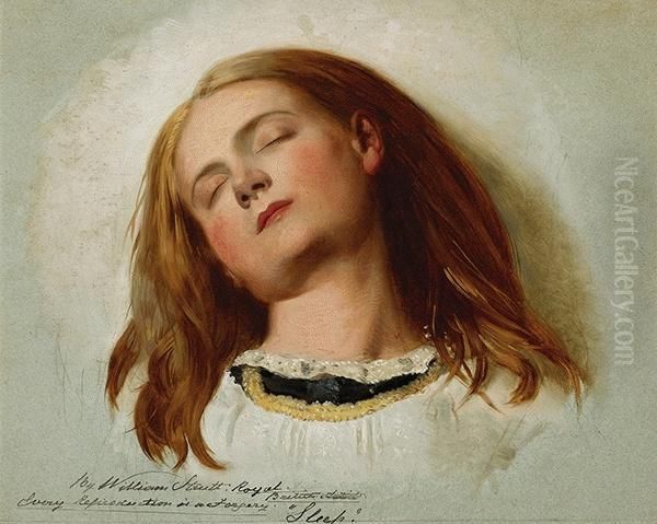 Sleep Oil Painting by William Strutt