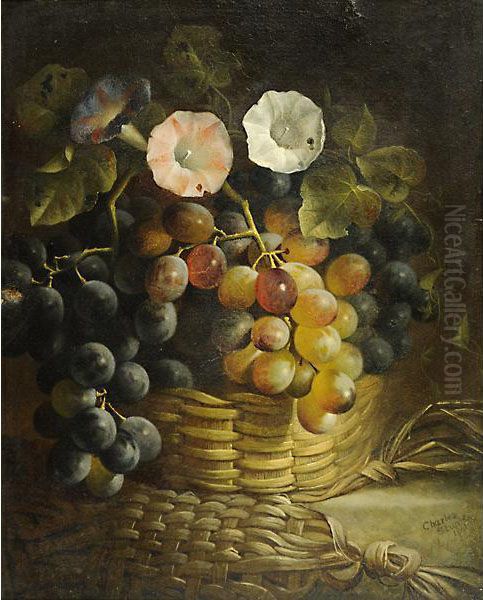 Natura Morta Con Uva Oil Painting by Charles Stuart