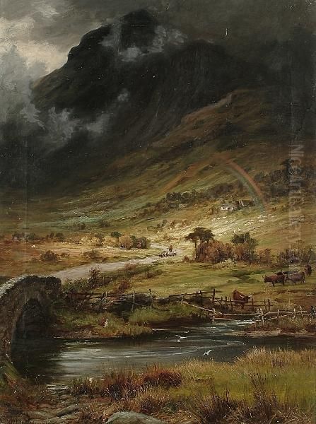 Cader Idris, N. Wales, Coming Storm Oil Painting by Charles Stuart