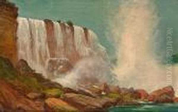 Niagara Falls Oil Painting by James Everett Stuart