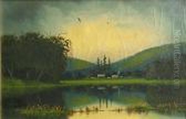 Near Ball's Ferry Oil Painting by James Everett Stuart