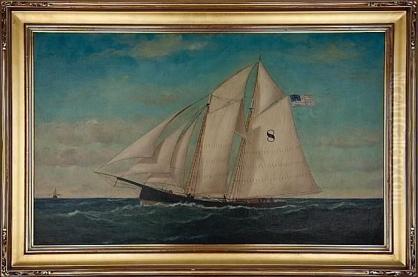 Pilot Schooner #8 Oil Painting by William Pierce Stubbs