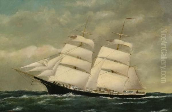 The Brig Oil Painting by William Pierce Stubbs