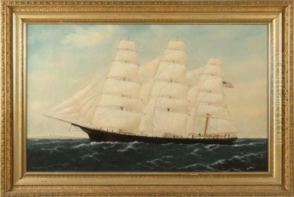 The American Clipper Ship Oil Painting by William Pierce Stubbs