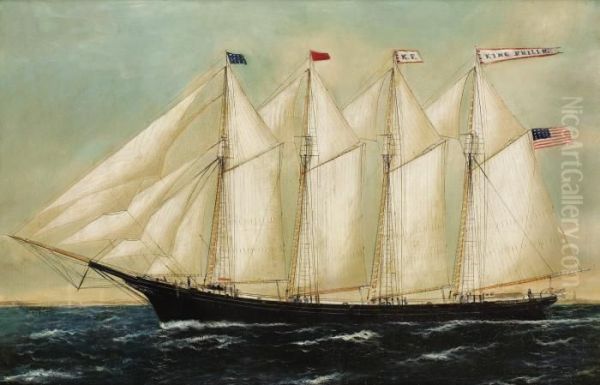 A Four Mast Schooner 