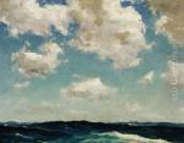 Sea And Sky Oil Painting by Dedrick Brandes Stuber