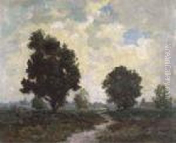 Summer Landscape Oil Painting by Dedrick Brandes Stuber