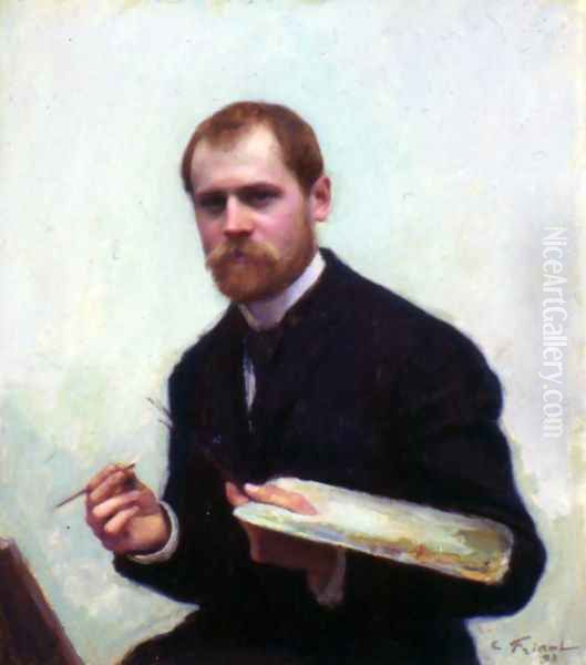 Self-Portrait Oil Painting by Emile Friant