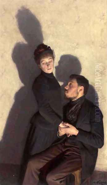 Cast Shadows Oil Painting by Emile Friant