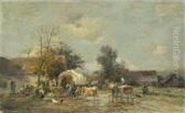 Landliches Idyll Oil Painting by Karl Stuhlmuller