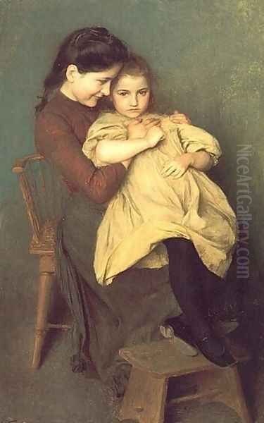 Chagrin d'Enfant I Oil Painting by Emile Friant