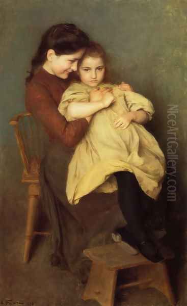 Chagrin d'Enfant Oil Painting by Emile Friant