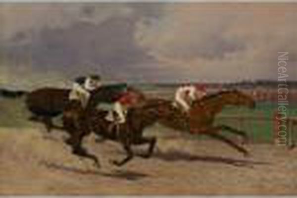 The 1902 Suburban Handicap Oil Painting by Henry Stull