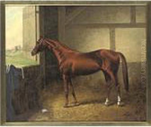 Mr. Henry Young's Onondaga, By Leamington Out Of Susan Beane Oil Painting by Henry Stull