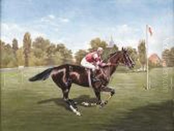 The Race Horse Oil Painting by Henry Stull