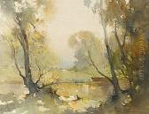 River Glad Oil Painting by Reginald Ward Sturgess