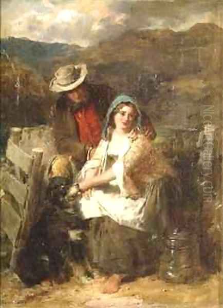 Too Young to be Married Oil Painting by Thomas Faed