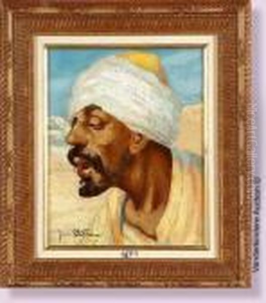 L'arabe Au Turban Oil Painting by Jan Styka