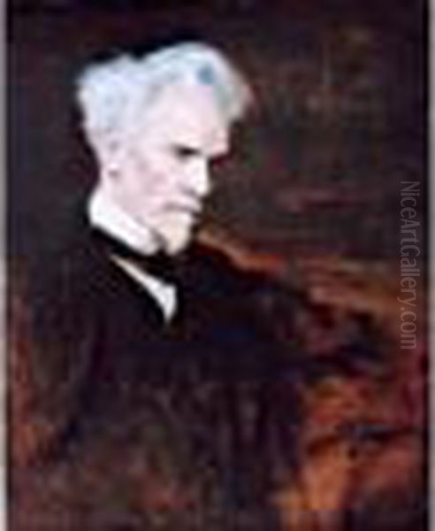 Portrait De Henri Rochefort Oil Painting by Jan Styka