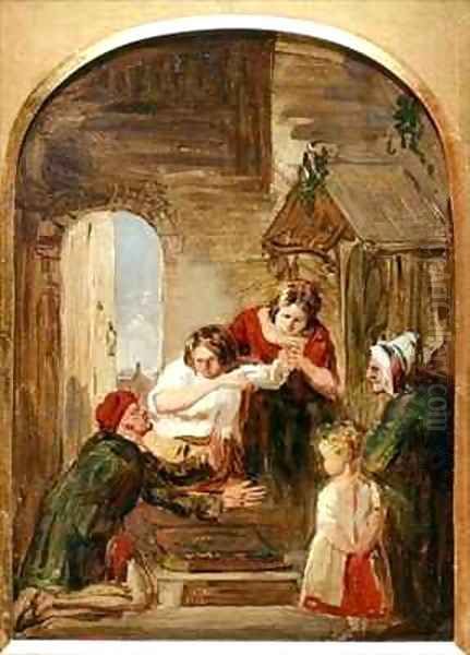 The Pedlar Oil Painting by Thomas Faed