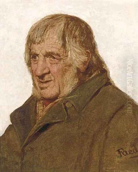 The crofter Oil Painting by Thomas Faed