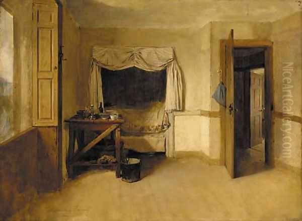 The cottage bedroom Oil Painting by Thomas Faed