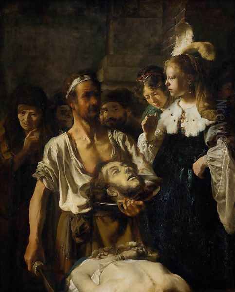 The Beheading of St. John the Baptist c. 1640 Oil Painting by Carel Fabritius