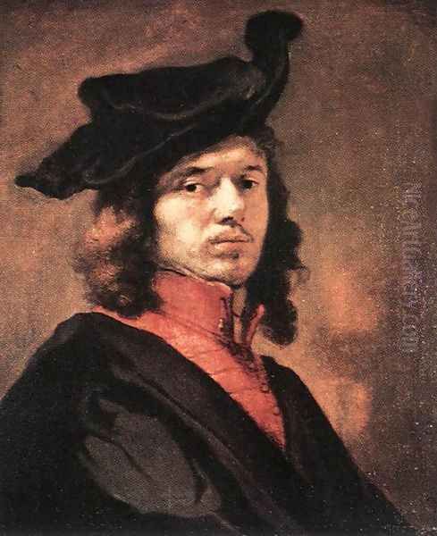 Self-Portrait Oil Painting by Carel Fabritius