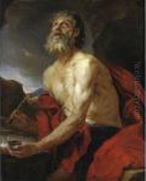 San Girolamo Oil Painting by Pierre Subleyras