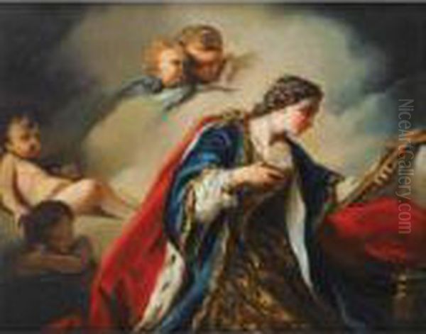 Sainte Elisabeth De Hongrie En Priere Oil Painting by Pierre Subleyras