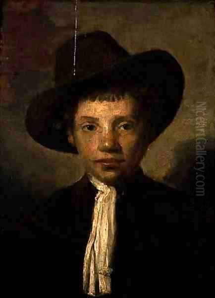 Head of a Boy Oil Painting by Carel Fabritius