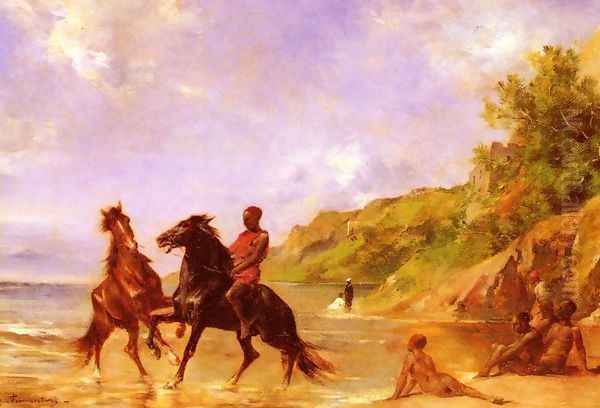 On The Nile Oil Painting by Eugene Fromentin