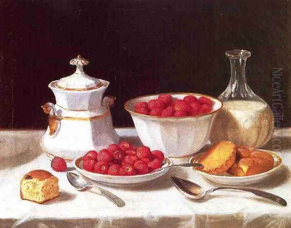 The Dessert Table Oil Painting by John Defett Francis